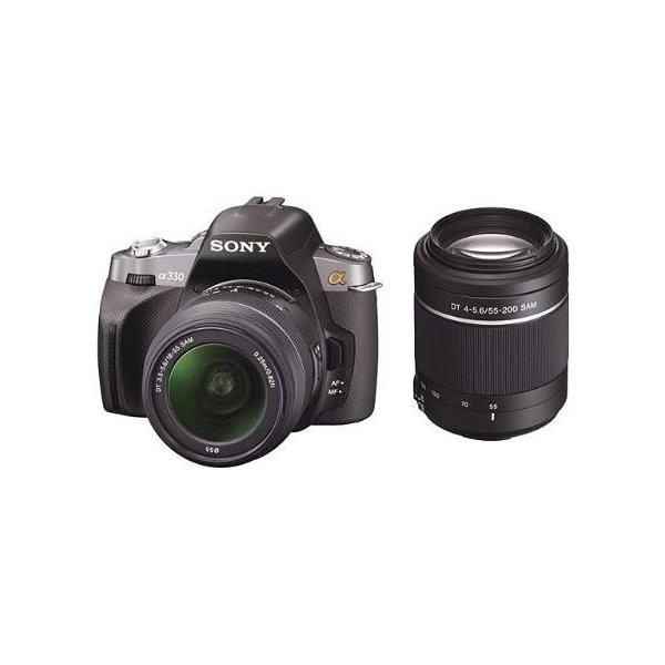 【中古】ソニー SONY α330 ダブルズームレンズキット ブラック DSLRA330Y当店保証30日間 人気モデル 高画質 売れ筋