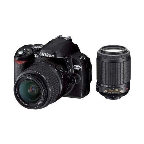 【中古】ニコン Nikon D40X ダブルズームキット D40XWZ当店保証30日間 人気モデル 高画質 売れ筋｜京都LaVIE店