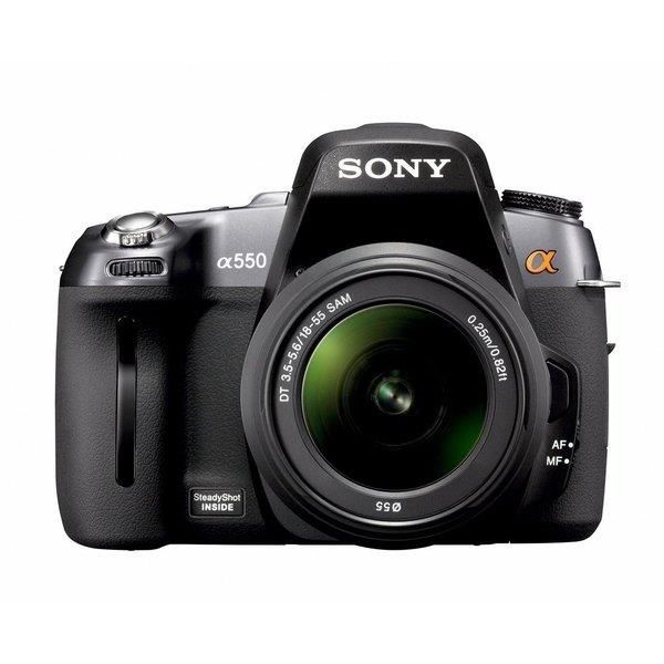 【中古】ソニー SONY α550 ズームレンズキット DT 18-55mm F3.5-5.6 SAM付属当店保証30日間 人気モデル 高画質 売れ筋