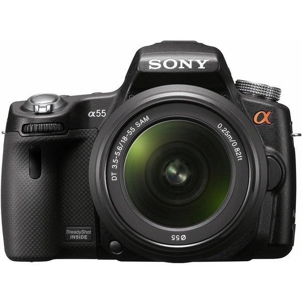 【中古】ソニー SONY α55 ズームレンズキット DT 18-55mm F3.5-5.6 SAM付属当店保証30日間 人気モデル 高画質 売れ筋