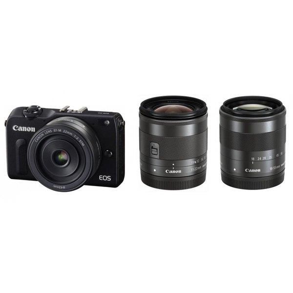 【中古】キヤノン Canon EOS M2 トリプルレンズキット当店保証30日間 人気モデル 高画質 売れ筋
