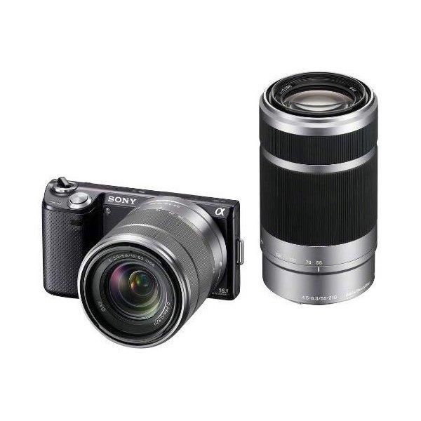 【中古】ソニー SONY  α NEX-5N ダブルズームレンズキット 黒いこと NEX-5NY/B当店引き受ける30昼日なか 一般受け青写真 高画質 売れ筋