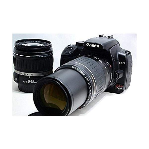 【中古】キヤノン Canon EOS Kiss デジタル X ダブルズームキット ブラック KISSDXB-WKIT当店保証30日間 人気モデル 高画質 売れ筋｜京都LaVIE店 22,792円