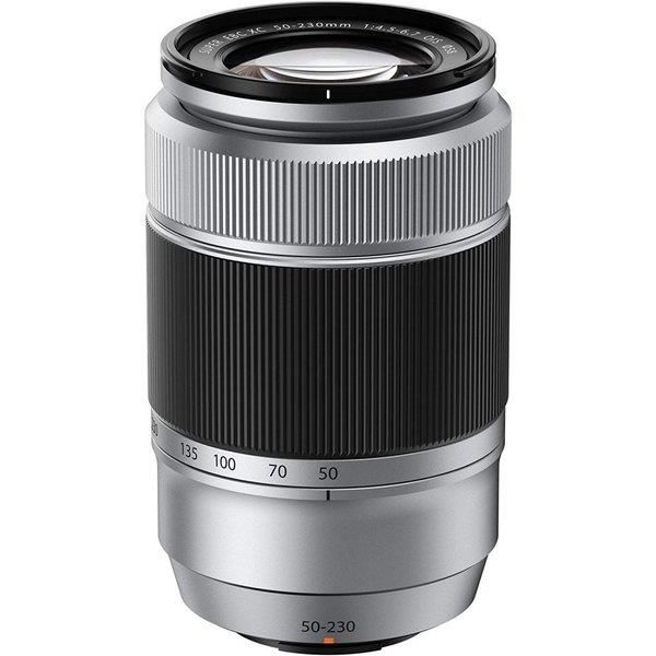 【中古】フジフィルム FUJIFILM XCレンズ FUJINON 望遠ズームレンズ XC50-230mm F4.5-F6.7 OIS シルバー F XC50-230MMF当店保証30日間 人気モデル 高画質 売れ筋｜京都LaVIE店
