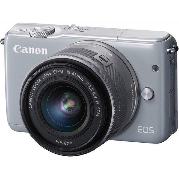 【中古】キヤノン Canon EOS M10 レンズキット グレー EOSM10GY-1545ISSTMLK当店保証30日間 人気モデル 高画質 売れ筋