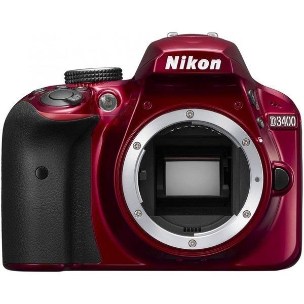 【中古】ニコン Nikon D3400 上半身 赤いこと D3400RD当店引き請ける30昼日なか 一般受け模範例 高画質 売れ筋
