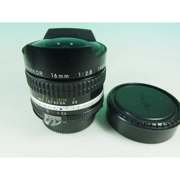 【中古】ニコン Nikon MFレンズ Ai 16mm F2.8s Fisheye当店保証30日間 人気モデル 高画質 売れ筋