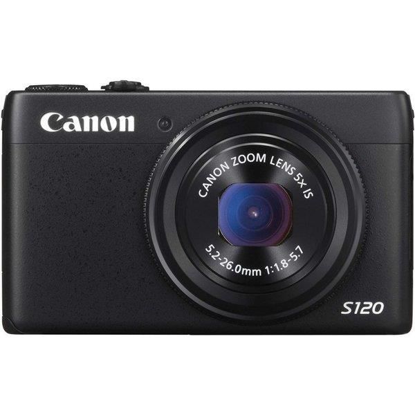 【中古】キヤノン Canon PowerShot S120 ブラック F値1.8 広角24mm 光学5倍ズーム PSS120 BK当店保証30日間 人気モデル 高画質 売れ筋|京都LaVIE店