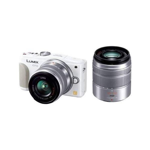 【中古】パナソニック Panasonic ルミックス GF6 ダブルズームレンズキット 標準ズームレンズ/望遠ズームレンズ付属 ホワイト DMC-GF6W-W当店保証30日間 人気モデル 高画質 売れ筋|京都LaVIE店