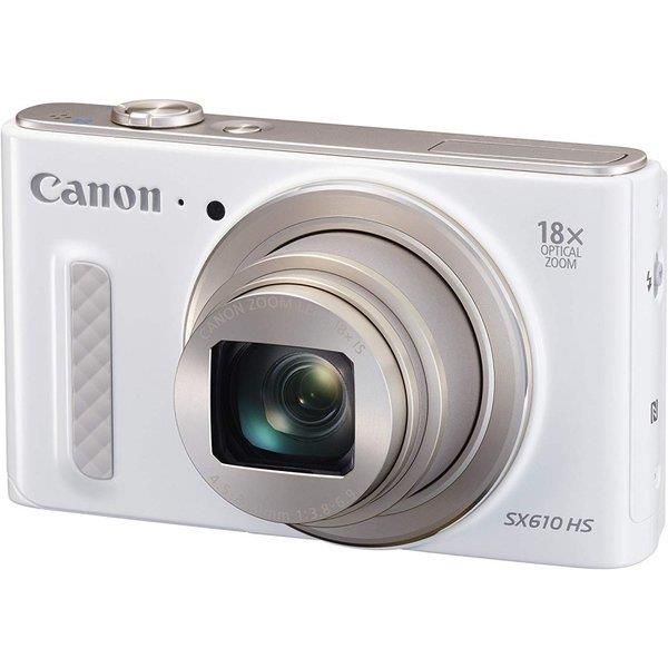 【中古】キヤノン Canon PowerShot SX610 HS 白いこと 光学18倍望遠レンズ PSSX610HS WH当店引き受ける30昼日なか 一般受け模範例 高画質 売れ筋