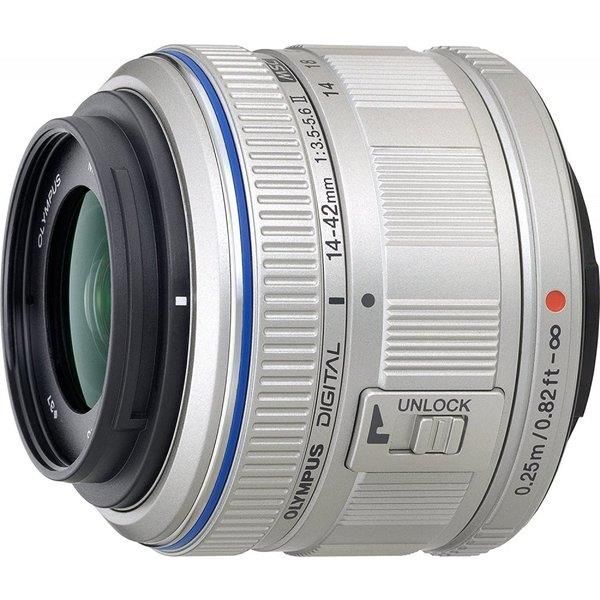 【中古】オリンパス OLYMPUS 標準ズームレンズ M.ZUIKO DIGITAL 14-42mm F3.5-5.6 II シルバー当店保証30日間 人気モデル 高画質 売れ筋