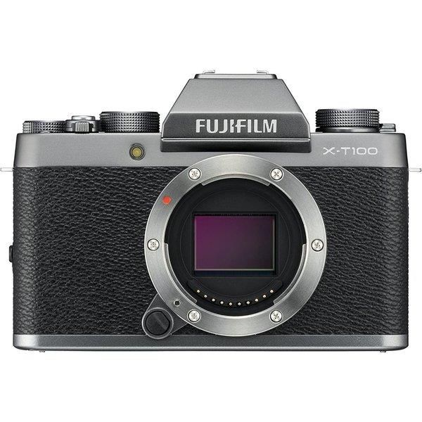 【中古】フジフィルム FUJIFILM ミラーレス一眼 X-T100ダークシルバー X-T100-DS当店保証30日間 人気モデル 高画質 売れ筋