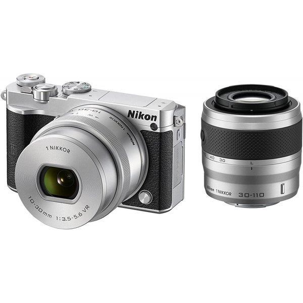【中古】ニコン Nikon ミラーレス一眼 ニコン Nikon1 J5 ダブルズームキット シルバー J5WZSL micro当店保証30日間 人気モデル 高画質 売れ筋