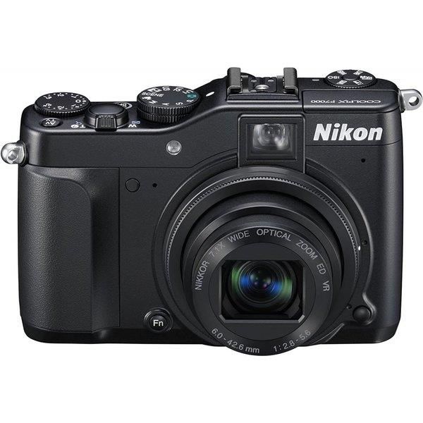 【中古】ニコン Nikon デジタル写真機  COOLPIX P7000 黒いこと 1010万絵素 光学7.1倍望遠レンズ 広角28粍 3.0型液晶 1/1.7型CCD当店引き受ける30昼日なか 一般受け模範例 高画質 売れ筋