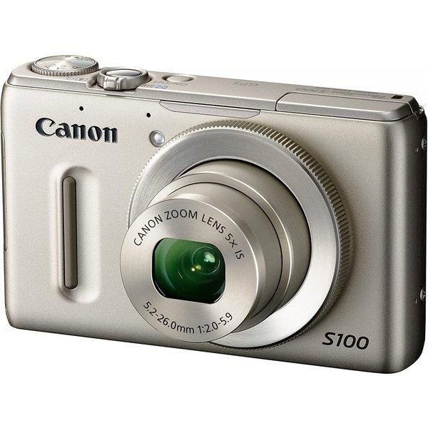 【中古】キヤノン Canon デジタルカメラ PowerShot S100 シルバー PSS100 SL 1210万画素 広角24mm 光学5倍ズーム 3.0型TFT液晶カラーモニター当店保証30日間 人気モデル 高画質 売れ筋