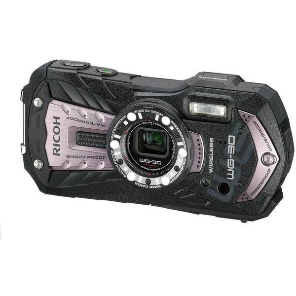 【中古】リコー RICOH 防水デジタルカメラ リコー RICOH WG-30W カーボングレー 防水12m耐ショック1.5m耐寒-10度 リコー RICOH WG-30W GL 04621当店保証30日間 人気モデル 高画質 売れ筋｜京都LaVIE店