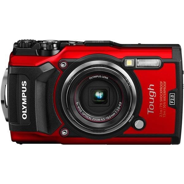 【中古】オリンパス OLYMPUS デジタル写真機  Tough TG-5 赤いこと 1200万絵素CMOS F2.0 15m 雨合羽 100kgf耐荷重 GPS+陰電子羅針儀\u0026内蔵Wi-Fi TG-5 RED当店引き受ける30昼日なか 一般受け模範例 高画質 売れ筋