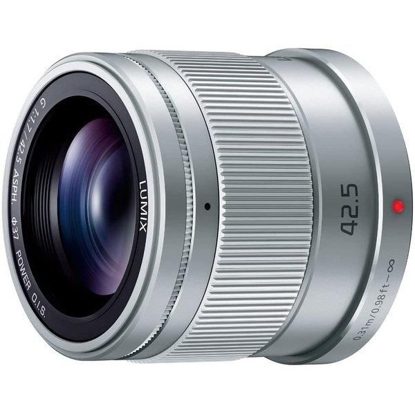 【中古】パナソニック Panasonic 単焦点 中望遠レンズ マイクロフォーサーズ用 ルミックス G 42.5mm/ F1.7 ASPH. / POWER O.I.S. シルバー H-HS043-S当店保証30日間 人気モデル 高画質 売れ筋