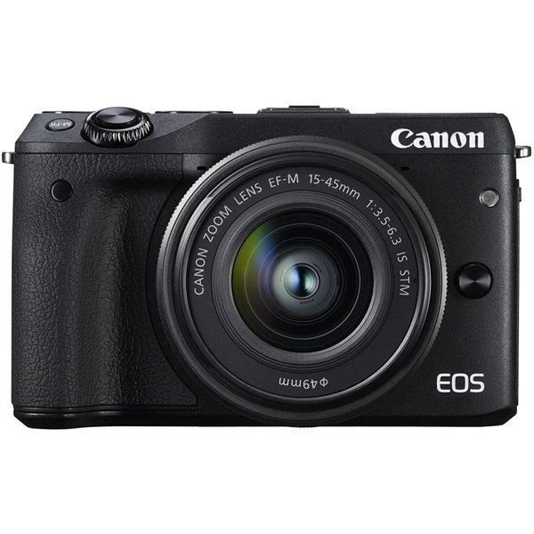 【中古】キヤノン Canon EOS M3 レンズキット ブラック EF-M15-45mm F3.5-6.3 IS STM 付属 EOSM3BK-1545ISSTMLK当店保証30日間 人気モデル 高画質 売れ筋