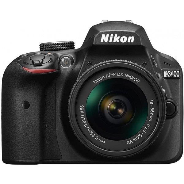 【中古】ニコン Nikon D3400 AF-P DX NIKKOR 18-55mm f/3.5-5.6G VRレンズ付き ブラック当店保証30日間 人気モデル 高画質 売れ筋|京都LaVIE店