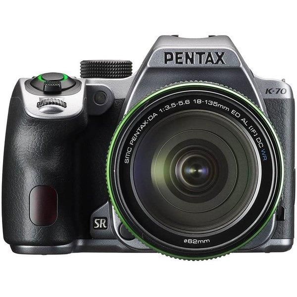 【中古】ペンタックス PENTAX K-70 DA18-135mmWRレンズキット シルキーシルバー 防塵 防滴 -10℃耐寒 高感度 アウトドア 防滴レンズセット 16996当店保証30日間 人気モデル 高画質 売れ筋