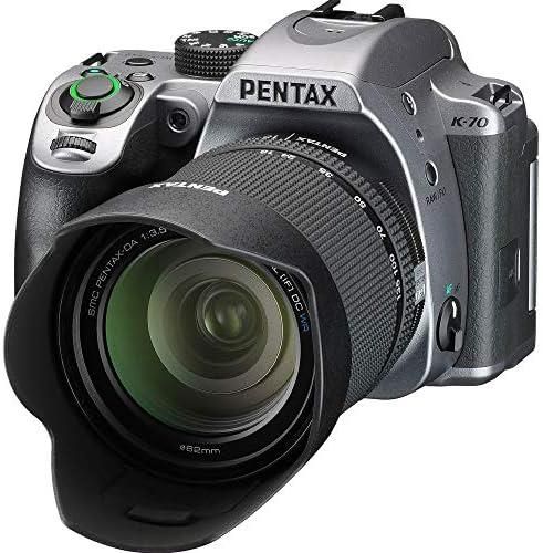 【中古】PENTAX K-70 18-135mmWR水晶体一揃いの道具 しろがね色 APS-Cデジタル一眼二眼レフ写真機 16996当店引き受ける30昼日なか 一般受け青写真 高画質 売れ筋
