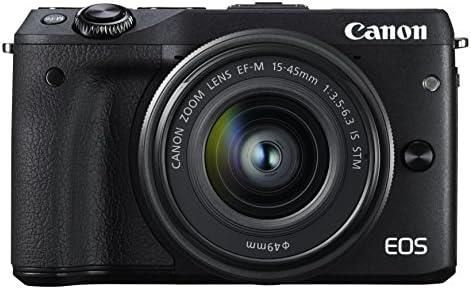 【中古】Canon ミラーレス一眼カメラ EOS M3 レンズキット(ブラック) EF-M15-45mm F3.5-6.3 IS STM 付属 EOSM3BK-1545ISSTMLK当店保証30日間 人気モデル 高画質 売れ筋