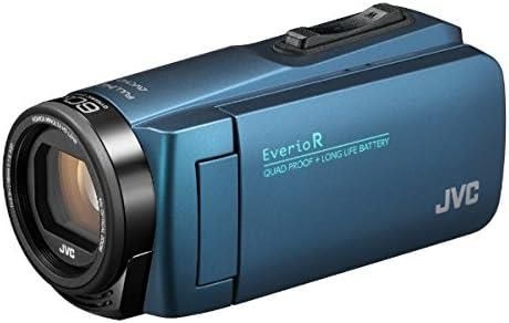 【中古】JVCKENWOOD JVC ビデオカメラ Everio R 防水 防塵 32GB内蔵メモリー ネイビーブルー GZ-R480-A当店保証30日間 人気モデル 高画質 売れ筋