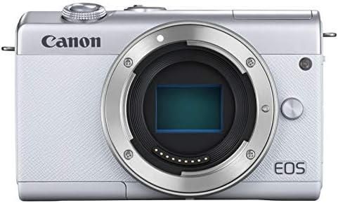 【中古】Canon ミラーレス一眼カメラ EOS M200 ボディー ホワイト EOSM200WH-BODY当店保証30日間 人気モデル 高画質 売れ筋｜京都LaVIE店