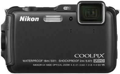 【中古】Nikon デジタル写真機 AW120 雨合羽 1600万絵素 クールブラック AW120BK当店引き受ける30昼日なか 一般受け模範例 高画質 売れ筋