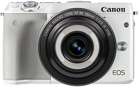 【中古】Canon ミラーレス一眼カメラ EOS M3(ホワイト)・クリエイティブマクロ レンズキット EOSM3WH-CMLK当店保証30日間 人気モデル 高画質 売れ筋｜京都LaVIE店