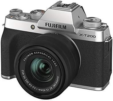 【中古】FUJIFILM ミラーレス一眼カメラ X-T200レンズキット シルバー X-T200LK-S当店保証30日間 人気モデル 高画質 売れ筋