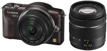 【中古】パナソニック ミラーレス一眼カメラ LUMIX GF3 ダブルレンズキット センシュアルブラウン DMC-GF3W-T当店保証30日間 人気モデル 高画質 売れ筋