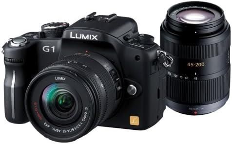 【中古】パナソニック デジタル一眼カメラ LUMIX (ルミックス) G1 Wレンズキット コンフォートブラック DMC-G1W-K当店保証30日間 人気モデル 高画質 売れ筋