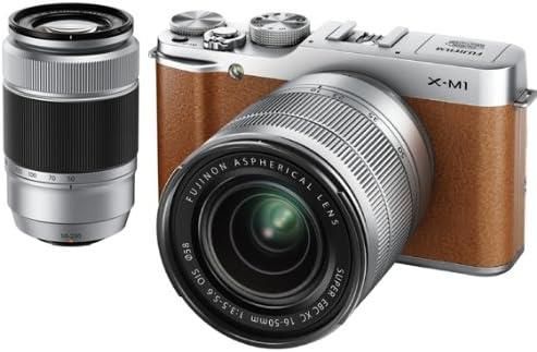 【中古】FUJIFILM デジタルカメラミラーレス一眼 X-M1ダブルズームレンズキット ブラウン F X-M1BW/1650/50230KIT当店保証30日間 人気モデル 高画質 売れ筋