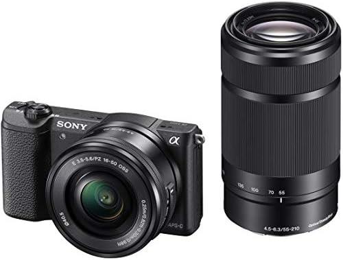 【中古】ソニー ミラーレス一眼 α5100 ダブルズームレンズキット E PZ 16-50mm F3.5-5.6 OSS + E 55-210mm ブラック ILCE-5100Y-B当店保証30日間 人気モデル 高画質 売れ筋