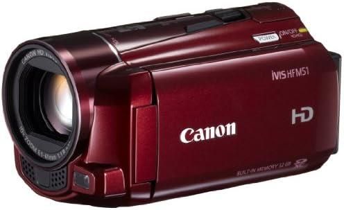 【中古】Canon デジタルビデオカメラ iVIS HF M51 レッド 光学10倍ズーム フルフラットタッチパネル IVISHFM51RD当店保証30日間 人気モデル 高画質 売れ筋