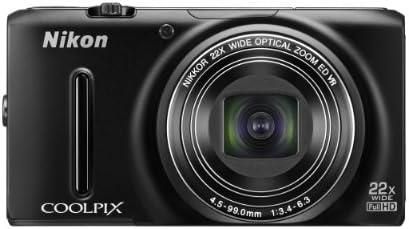 【中古】Nikon デジタル写真機 COOLPIX S9500 光学22倍望遠レンズ Wi-Fi相応う つや消し黒いこと S9500BK当店引き受ける30昼日なか 一般受け模範例 高画質 売れ筋