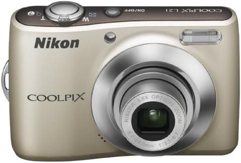 【中古】Nikon デジタル写真機 COOLPIX (クールピクス) L21 しろがね色当店引き受ける30昼日なか 一般受け青写真 高画質 売れ筋