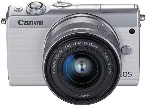 【中古】【アウトレット品】Canon ミラーレス一眼カメラ EOS M100 EF-M15-45 IS STM レンズキット(ホワイト) EOSM100WH1545ISSTMLK当店保証30日間 人気モデル 高画質 売れ筋