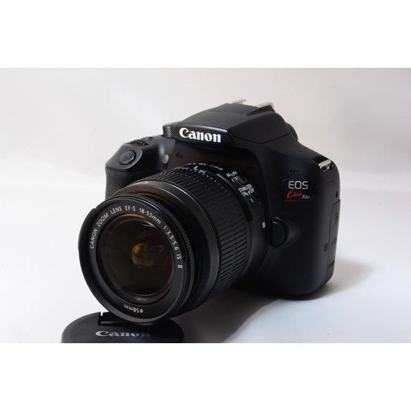 【中古】キヤノン Canon EOS Kiss X80 レンズキット ブラック 美品 ストラップ付き当店保証30日間 人気モデル 高画質 売れ筋
