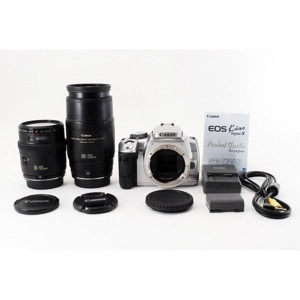 【中古】キヤノン Canon EOS Kiss Digital X 標準&望遠ダブルズームセット 美品 ダブルレンズで思いのまま撮影当店保証30日間 人気モデル 高画質 売れ筋｜京都LaVIE店 24,674円