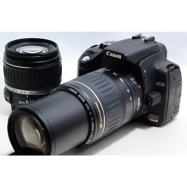 【中古】キヤノン Canon EOS Digital N ダブルズームセット 近くも遠くもシャープに撮る当店保証30日間 人気モデル 高画質 売れ筋