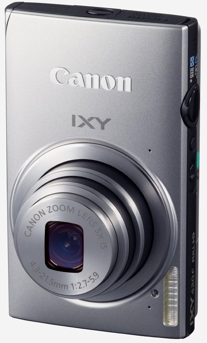 【中古】Canon デジタル写真機 IXY 420F しろがね色 光学5倍望遠レンズ 広角24粍 Wi-Fi相応う IXY420F(SL)当店引き受ける30昼日なか 一般受け模範例 高画質 売れ筋