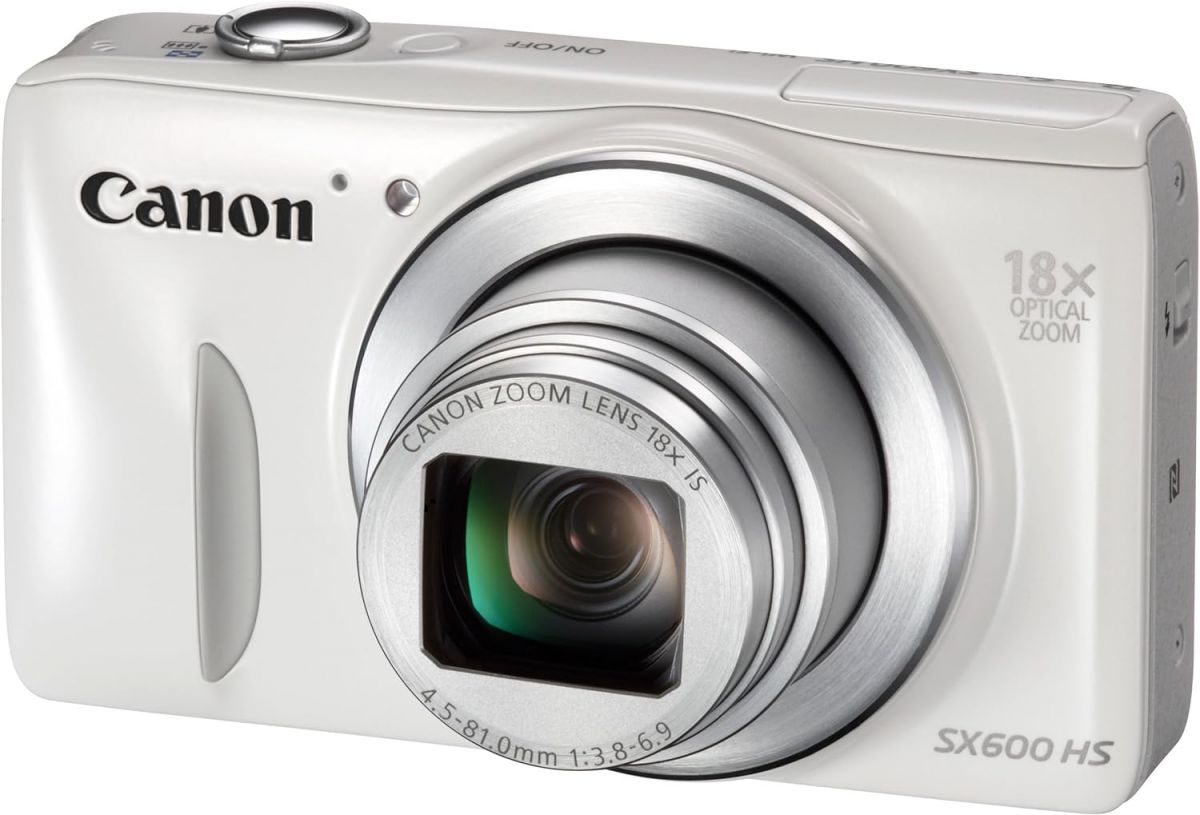 【中古】Canon デジタル写真機 Power Shot SX600 HS 白いこと 光学18倍望遠レンズ PSSX600HS(WH)当店引き受ける30昼日なか 一般受け模範例 高画質 売れ筋
