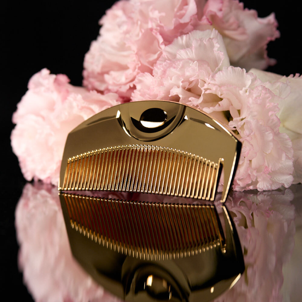 公式】ラブクロム (R)K24GPツキ ゴールド 美髪コーム くし クシ