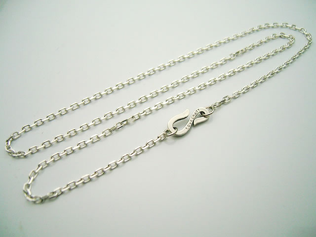 シルバー 編み込み ネックレス*4 シルバー925 フォックステールチェーン ネックレス 幅2mm ネックレス