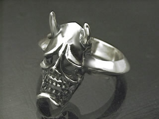 楽天市場】【シルバーアクセサリー】【送料無料】 スカル般若リング