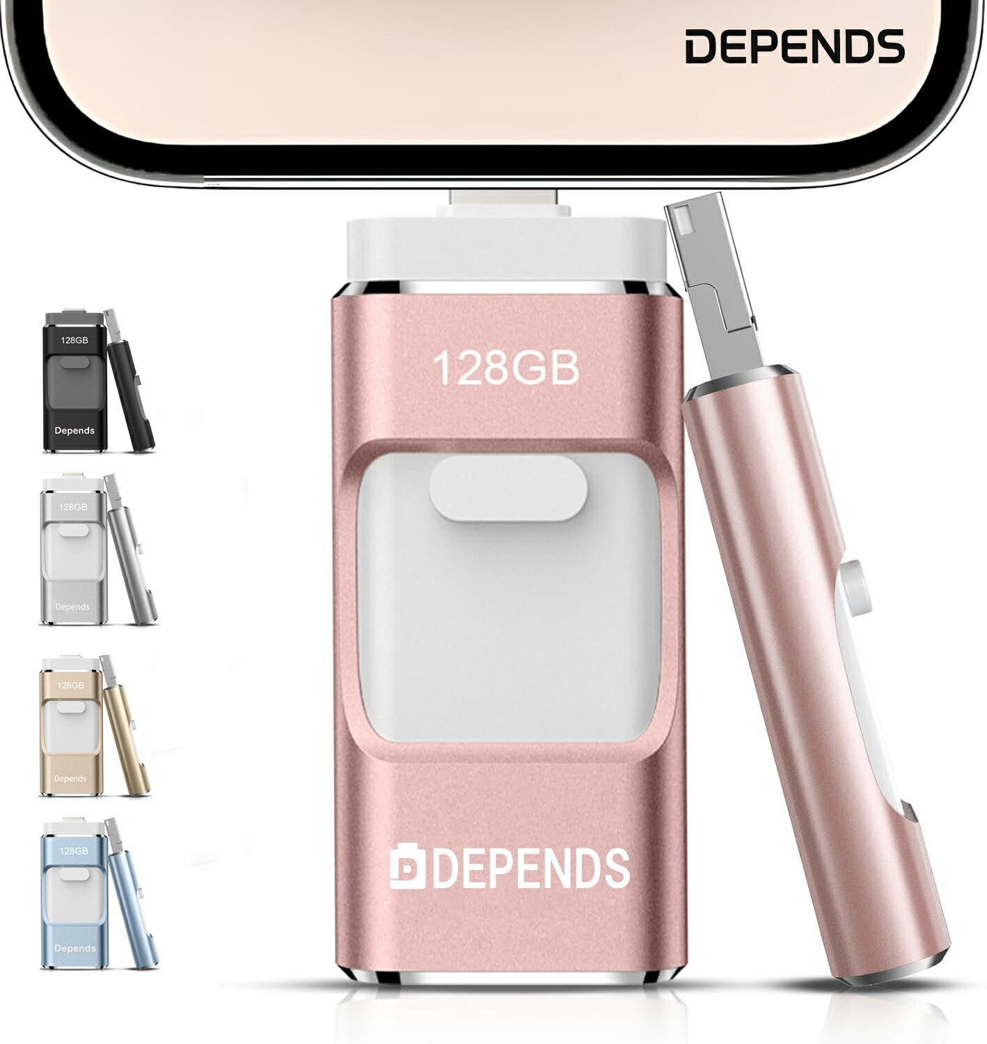 NTTdocomo - 2点セットNTTドコモiOS microSDリーダー ライターiPhoneデータ dショッピング |NTTドコモ◇ 【送料無料 docomo select商品】iOS