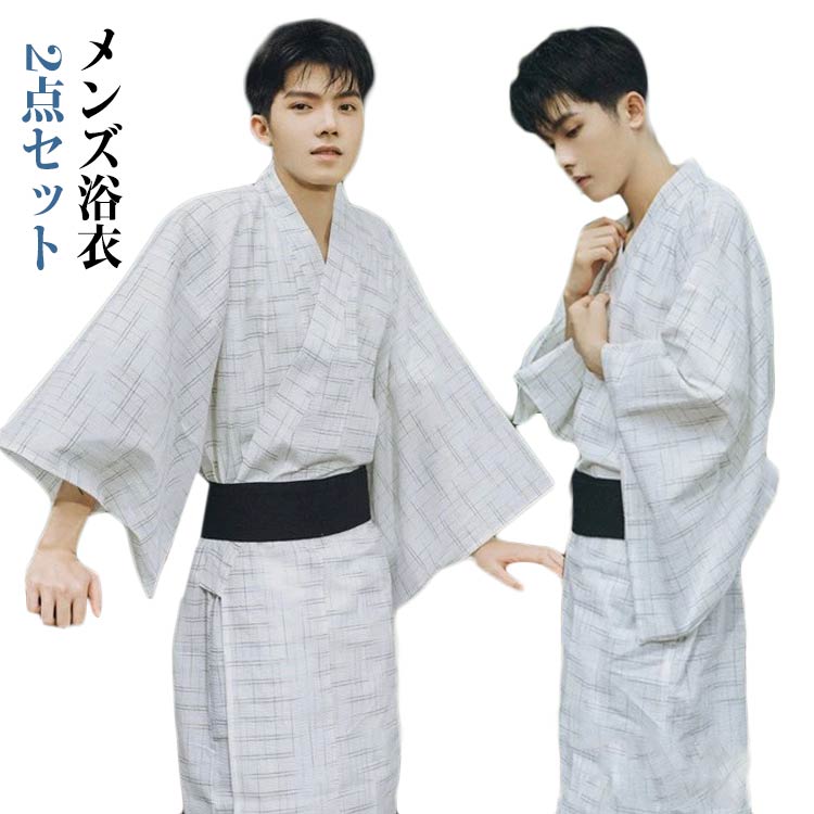 楽天市場】2025新作 メンズ 浴衣 セット 男性用 伝統 和服 花火大会